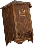 MIXUMON Bat Houses for Outdoors - 3 Chambers Bat House (100 Bats) - Perfectly Box Designed for Bats, Easy to Install (Style 4 - Rustic)