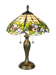 Dale Tiffany TT90179 Chicago Table Lamp, Antique Bronze and Art Glass Shade