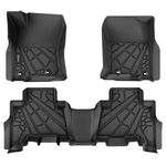 KARPAL Floor Mats for Toyota 4Runner 2024-2013/ Lexus GX460 2014-2023, All Weather Custom Fit TPE Floor Liners, 1st and 2nd Row 4 Runner Car Mats