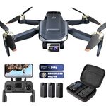 Super Enduring Brushless Motor Drone with 84 Mins Long Flight Time, Drone with Camera for Beginners, CHUBORY A77 WiFi FPV Quadcopter with 4K HD Camera, Follow Me, Auto Hover, 3 Batteries, Carrying Case A77-CA-240923-5