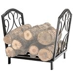 DOEWORKS 17 Inch Small Heavy Duty Indoor/Outdoor Firewood Racks Steel Wood Storage Log Rack Holder