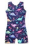 HOZIY 3t Leotard Gymnastics Leotards with Shorts Dinosaur 4t Dance Unitards Outfits Cute Adorable