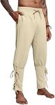 YAOBAOLE Men Harem Pants Mens Yoga Pants Loose Mens Pants Stretch Khaki XL