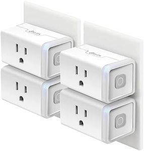 Kasa Smart Plug HS103P4, Smart Home Wi-Fi Outlet Works with Alexa, Echo, Google Home & IFTTT, No Hub Required, Remote Control, 15 Amp, UL Certified, 4-Pack, White