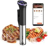 Karienvir Sous Vide WIFI, Sous Vide Machine 1100W, Sous Vide Cooker IPX7 Waterproof Immersion Circulator, Sous Vide Temperature(10℃~90℃) & Timer Control, Portable Sous Vide Easy Storage, Equipped WIFI