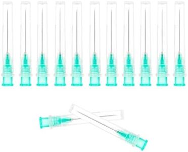 100 Pack 21 Gauge 1 Inch Sterile Disposable Lab Supplies, Scientific and Industrial Dispensing Needle Accessories