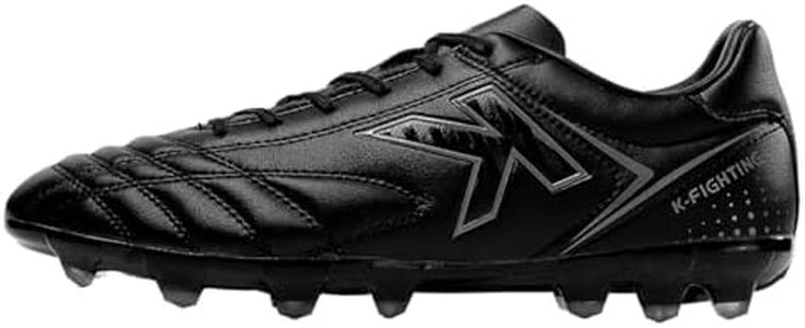 KELME Men's Soccer Shoes Football Cleatss Outdoor Indoor Professional Futsal AG Football Training Sneakers Black