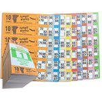 Jumbo Bingo 750 BOOKS 10 PAGE GAME STRIPS OF 6 TV TICKET SHEET BIG BOLD NUMBERS