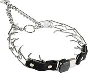 Herm Sprenger Prong Collar for Dog Training with Easy Cliclock & Swivel Ring- German Made Dog Collar with Chrome Plated Stainless Steel 3mm Prongs for Large Dogs (19-25" Neck)