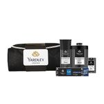 Yardley London Gentleman Range Gift Set With Classic Deodorant Spray, Classic Deodorizing Talcum Powder, Classic Compact Perfume, and Elegance Super Smooth Lather Shaving Cream| Stylish Travel Pack Included