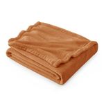 Bedsure Fleece Throw Blanket for Couch - Caramel Blankets Lightweight Fuzzy Cozy Soft Plush Warm Blankets and Throws for Sofa, 50x60 inches