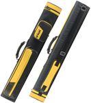CRICAL Pool Cue Case 2x4 Hard Pool Stick Case Holds 2 Butts and 12 Shafts for Adults Billiard Cue Case with Soft Shoulder Straps