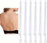 Thsinde 3-Pairs Clear Bra Straps, I