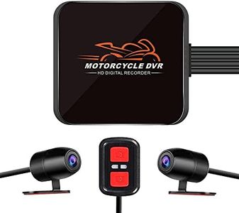 VSYSTO Dual Channels Motorcycle Dash Cam Video Driving Recorder Front & Rear 1080P Motorbike Camera 130 degrees,with WiFi, Night Vision