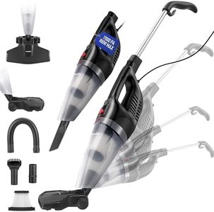 WOSCHER HomeVac Pro Home Vacuum Cleaner for Home Use Wet and Dry 2in1 Vacuum Cleaner for Sofa Handheld Upright with Stick & Floor Brush | |800 Watts |17kPA Suction Power | HomeVac Pro