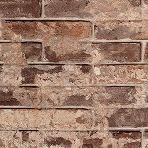 Livelynine Removable 3D Faux Brick Wallpaper Peel and Stick Stone Wall Paper Roll for Living Room Bedroom Accent Wall Kitchen Backsplash Wallpaper Bathroom Wall Waterproof Contact paper 15.8x78.8 Inch