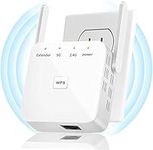 2024 Newest WiFi Extender, WiFi Repeater, WiFi Booster, Covers Up to 9860 Sq.ft and 50 Devices, Internet Booster - with Ethernet Port, Quick Setup, Home Wireless Signal Booster