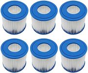 YanBan Swimming Pool Filter Cartridge Compatible with Best-way 58381 Filter Pump, Pack of 6 Repalcement Filter Compatible with Flowclear Type I