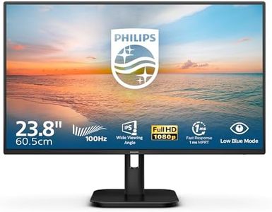 Philips 24" Full HD 16:9 1920 x 1080 Monitor 100Hz Refresh Rate 1.0 ms with Adaptive Sync Technology, 1000 Series 24E1N1100D