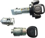 2001 GMC Sierra OEM Ignition Switch Lock Cylinder + 2 Front Door Lock Cylinder + 2 Logo Keys