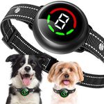 Bark Collar for Large Medium Small Dogs, Birkhey Dog Bark Collar, Rechargeable Automatic Bark Shock Collar, Anti Barking Collar with Beep Vibrating Shock, 5 Sensitivity for Barking Control & Training