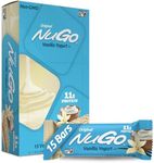 NuGo Protein Bar, Vanilla Yogurt, 11g Protein, 170 Calories, Gluten Free, 1.76 Ounce each, 15 Count (Pack of 1)