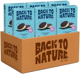 Back to Nature - Double Classic Creme Sandwich Cookies - Enjoy Our Plant Based Cookies Made with Wheat Flour - Vegan & Non-GMO - Seriously Tasty Snacking - 5.5 Ounce (Pack of 6)