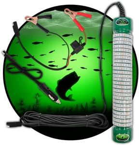 Green Blob Outdoors Underwater Fishing Lights, 12 Volt Battery Powered LED for Snook, Crappie, (Green, 15000)