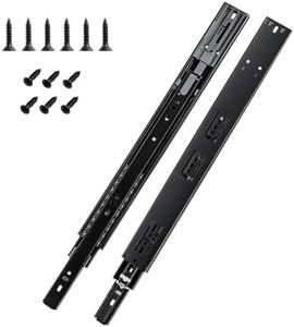 10 Pairs | Soft Close Drawer Slides 22 inch, HBL’ Heavy Duty Cabinet Drawer Slides Replacement - Ball Bearing Full Extension, 200 LB Capacity, Made of Cold-Rolled Steel, Rust-Resistant & Long-Lasting.