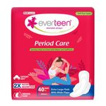 everteen Period Care XL Soft 40 Sanitary Pads Enriched with Neem and Safflower For Medium Flow - 1 Pack (40 Pads)