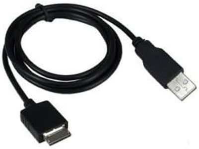 Dragon Trading - Cable USB de repuesto compatible con Sony NWZ-E436F Walkman - Compatible con Sony E Series Walkman - Sincronización y cargador - Negro 1 metro