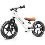 SEREED Toddler Balance Bike 2 Year Old, No Pedal Kids Bike Toys for 2-5 Years Old, Kids Bicycle with Tool-Free Adjustable Seat and Handlebar, Gift for 2-3 Boys Girls (White)