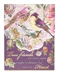 Punch Studio Stationery Words of Wisdom Pocket Note Pad (Plum Bird Friends)