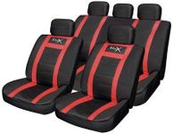 Streetwize SWUXSC5 Red Leather Look Seat Cover Set