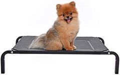 flea free Elevated Dog Bed (Small) 75x48x15cm / Black/The Original fleafree Brand