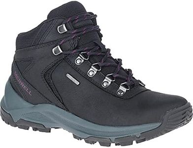 Merrell Women's Erie Mid Ltr Wp Hiking Boot, Black, 8 M US