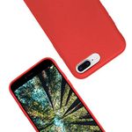 eplanita Eco iPhone 7/8/SE 2020 2022 Mobile Phone Case, Biodegradable and Compostable Plant Fibre and Soft TPU, Drop Protection Cover, Eco Friendly Zero Waste (iPhone 7/8/SE 2020 2022, Red)