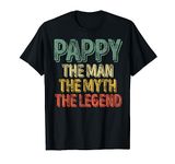 Funny Father's Day Shirt Pappy The Man The Myth The Legend T-Shirt