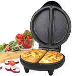 Progress EK2716PH Go Healthy Dual Omelette Maker - Non-Stick, Twin Cooking Chambers, Compact, Easy to Use Multicooker, Use Little to No Oil, Fluffy Omelettes/Pancakes, Indicator Lights