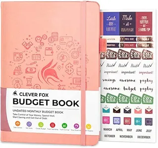 Clever Fox Budget Book – Financial Planner Organizer & Expense Tracker Notebook. Money Planner Account Book for Household Monthly Budgeting and Personal Finance. Compact Size 5.3" x 7.7" – Peach Pink