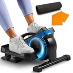 LifePro Under Desk Bike Pedal Exerciser with Resistance Bands, Stationary Bike Pedals, Arm and Leg Mini Exercise Bikes for Home, Desk Exercise Equipment, Under Desk Elliptical with Fitness App