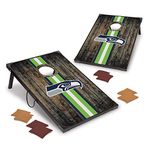 Wild Sports NFL Seattle Seahawks 2' x 3' MDF Deluxe Cornhole Set - with Corners and Aprons, Team Color