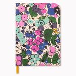 AMÉLIN ARCHIVE Hardcover Mini Notebook, 7.75" x 5.5" Small Bound Journal with 140 Lined Pages (Florale)