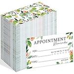 400 Pcs Appointment Reminder Cards Hair Salon Appointment Business Cards Next Appointment Cards Grooming Massage Therapist Dental Office Hairdresser, Summer Foliage Design, 2 x 3.5 Inch