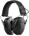 Savior Equipment Apollo Electronic Earmuffs for Shooting w/Gel Ear Pads, 24dB NRR, Noise Cancelling Ear Protection Headset