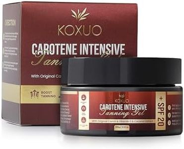 KOXUO Gel Autobronzant Rapide - Bronzage Naturel Homogène, Enrichi en Huile de Coco Carotte Vitamine E, Hydratation Prolongée