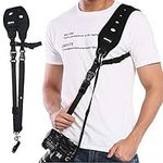 Prowithlin Camera Strap with Safety Tether Mounting Plate for DSLR SLR Camera (for Canon for Nikon for Sony for Olympus for Pentax, etc.) (prowithlin-version)