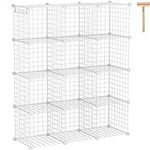 C&AHOME Wire Cube Storage, 12-Cube 
