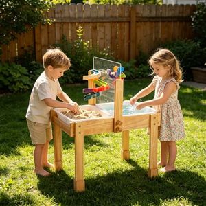 Jovjoyer Sand and Water Table for Todders with Waterproof Cover
