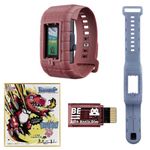 Bandai Vital Bracelet BE Digital Monster 25th Anniversary Set | Vital Bracelet Digital Pet Watch with Memory Card Included Based On Digimon Anime | Train Your Virtual Pet Using This Fitness Tracker